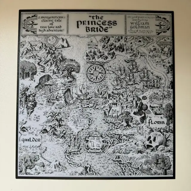HueForge model: Map from the Princess Bride - Hueforge Print by cyanidesugar