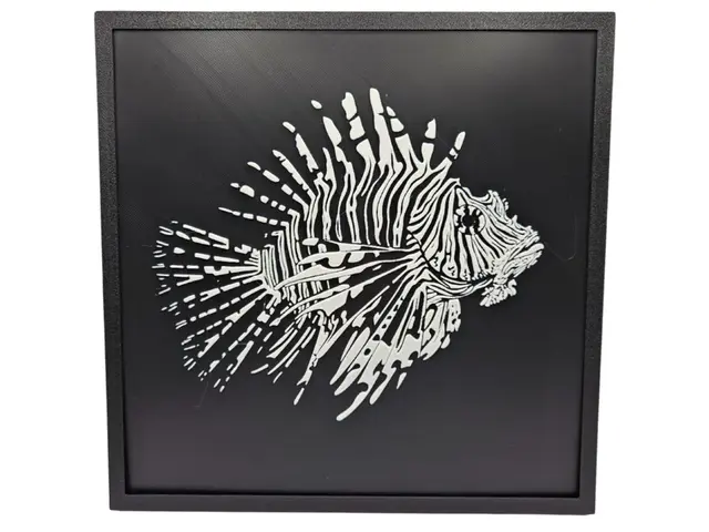 HueForge model: Lionfish 2 (B&W) by BusyKikiBee