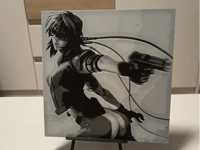 HueForge model: Ghost in the Shell GITS Anime Hueforge by 3DNesy