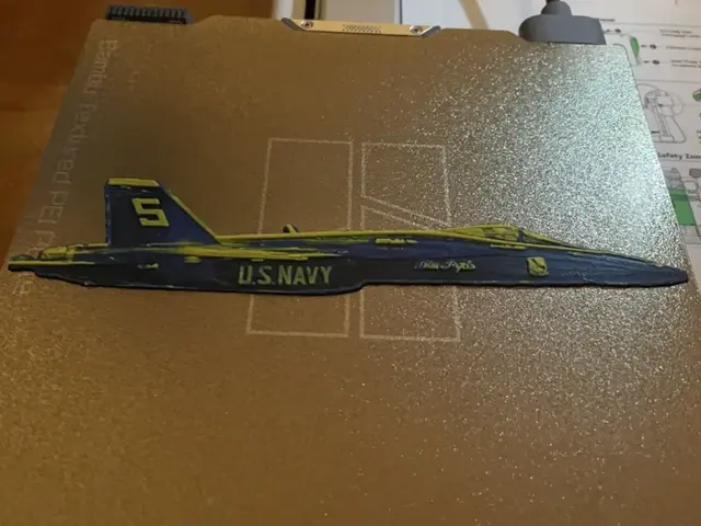 HueForge model: Blue Angel Bookmark by 3D_Forged