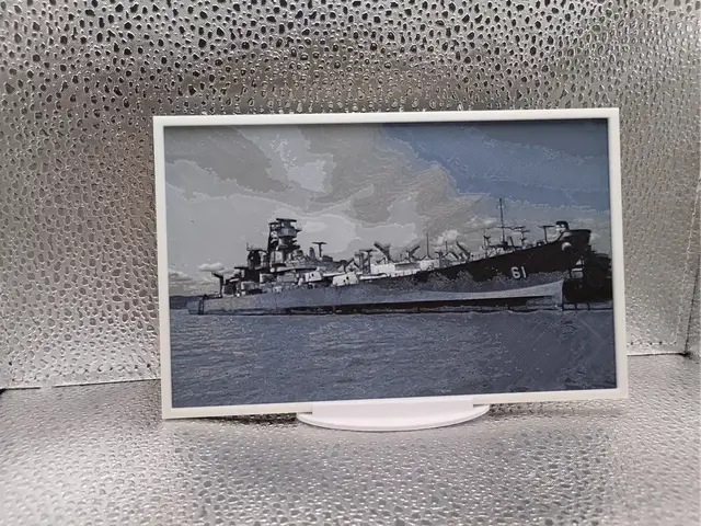 HueForge model: USS Iowa – Hueforge 3D-Printed Wall Art by Borishotch Industries
