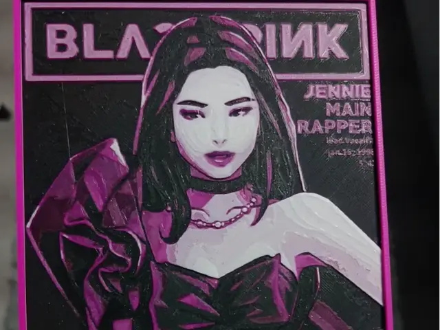 HueForge model: Jennie Blackpink by Garuda3D