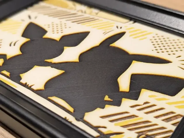 HueForge model: Pichu & Pikachu Hueforge 7x5 by Nextopia