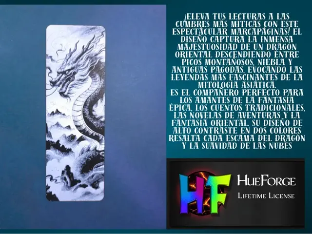 HueForge model: Bookmark Asian Dragon by FYTY112
