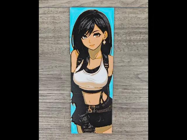 HueForge model: Tifa Lockhart Bookmark by BusyKikiBee
