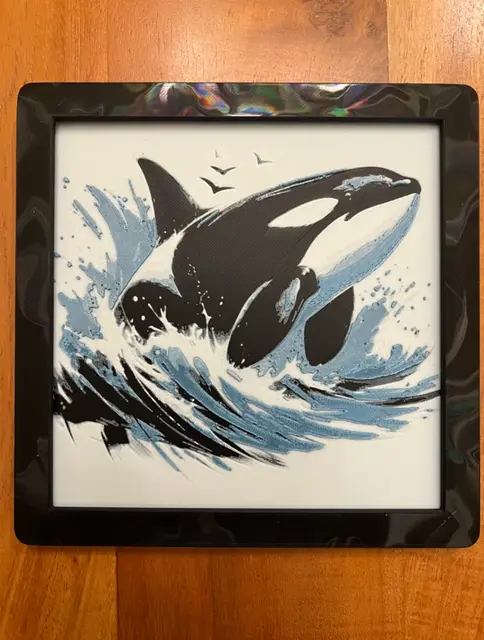 HueForge model: Orca with Blue Water by JustBe 3D Printing