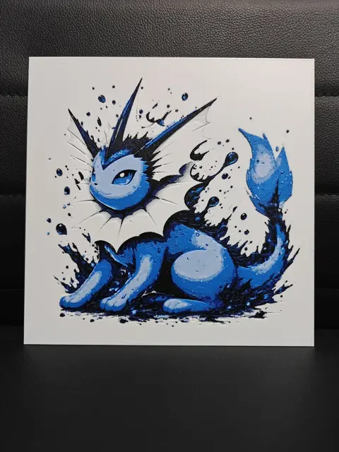 HueForge model: Vaporeon by TheHueforgeLady
