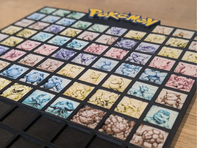 HueForge model: 151 Kanto Pokemon Mini Hueforge (READ DESC) by Nextopia