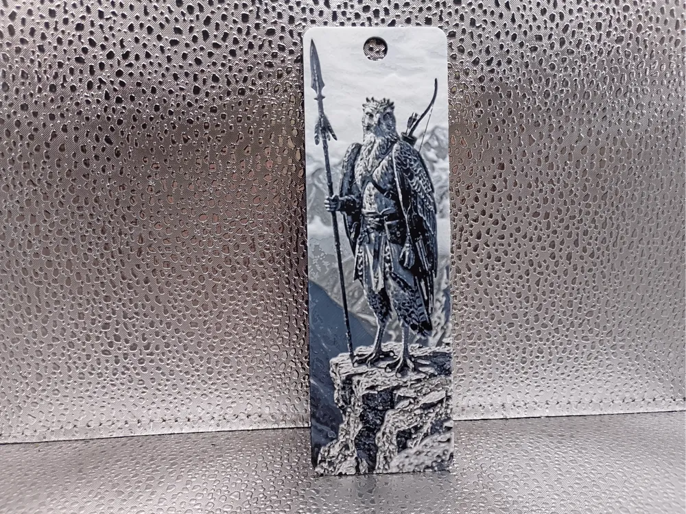 Aarakocra Bookmark - Hueforge by Borishotch Industries HueForge model: Aarakocra Bookmark - Hueforge by Borishotch Industries