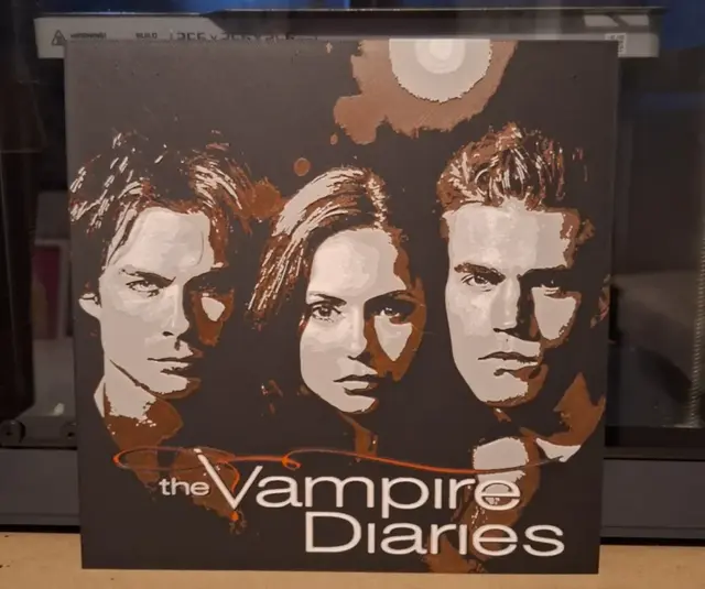 HueForge model: The Vampire Diaries - Hueforge - 4 colours by 3dGlow