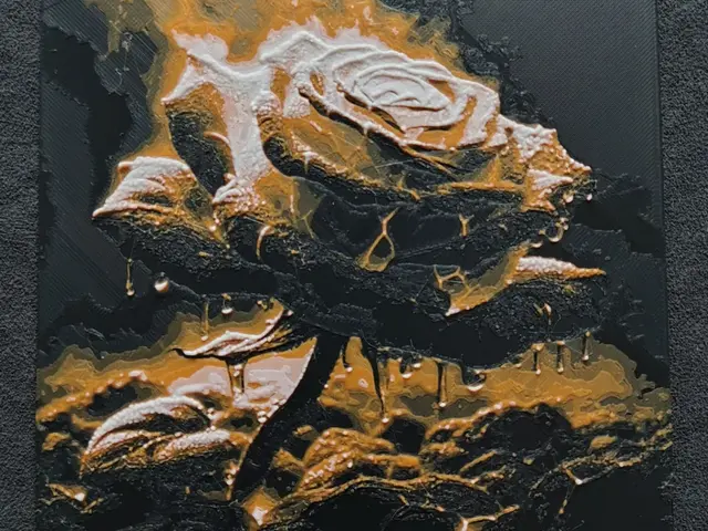 HueForge model: Burning rose HueForge by fD.667