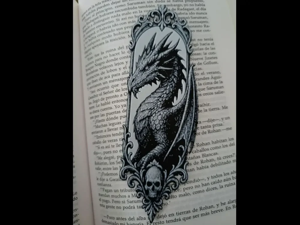 Dragon Bookmark by FYTY112 HueForge model: Dragon Bookmark by FYTY112