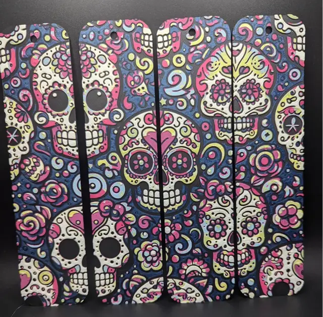 HueForge model: Sugar Skull Hueforge Bookmarks by the_bearded_jedi