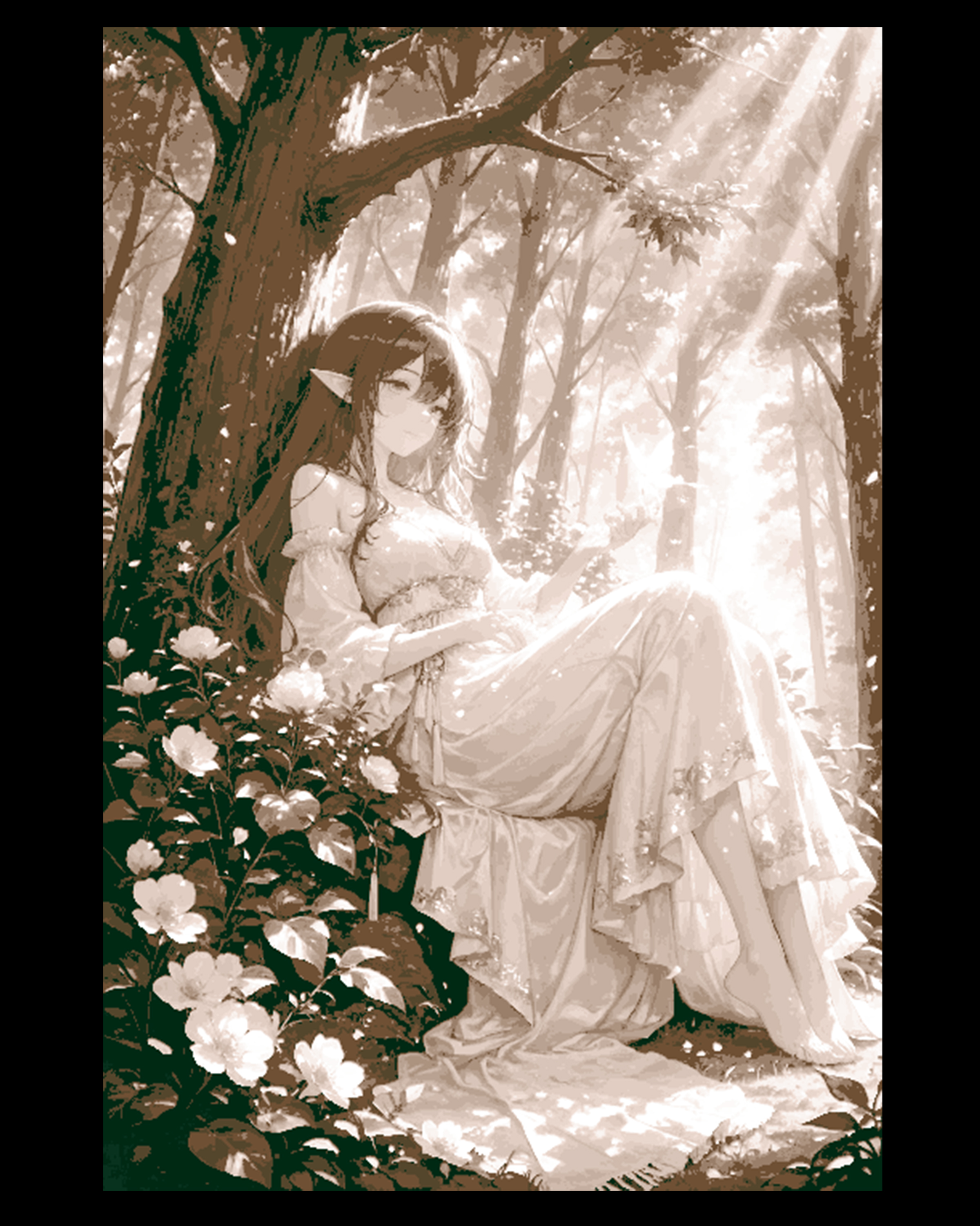 A quiet break in the fantastical forest - Elven Quiet - Hueforge Art by BooneCo3d HueForge model: A quiet break in the fantastical forest - Elven Quiet - Hueforge Art by BooneCo3d