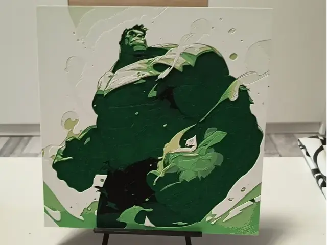 HueForge model: Hulk Marvel Hueforge by 3DNesy