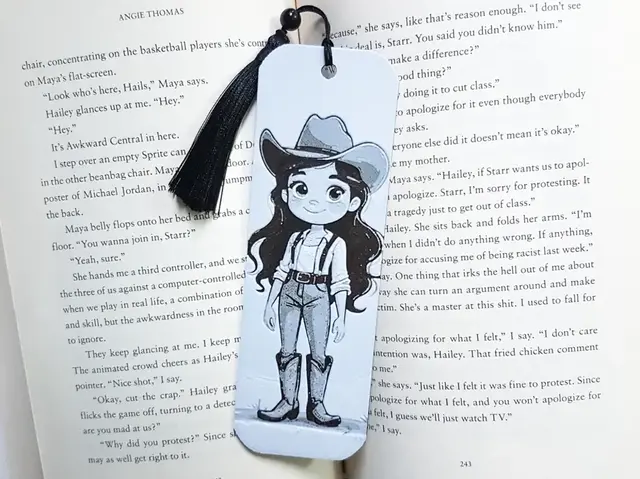 HueForge model: Bookmark, Cowgirl, Hueforge by Dame Jo