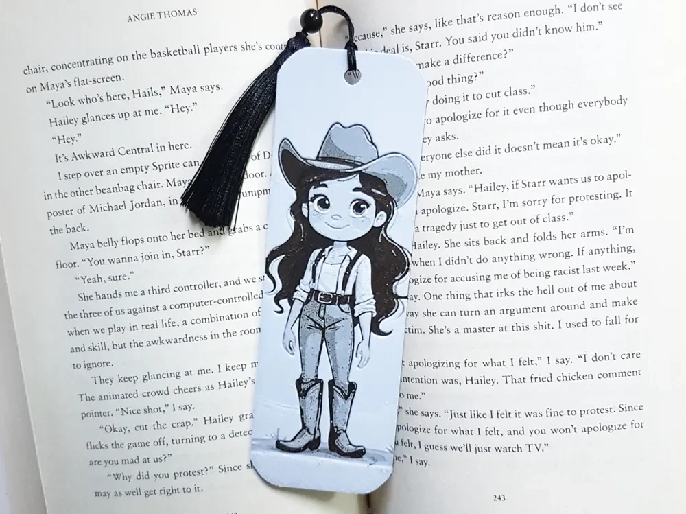 Bookmark, Cowgirl, Hueforge by Dame Jo HueForge model: Bookmark, Cowgirl, Hueforge by Dame Jo