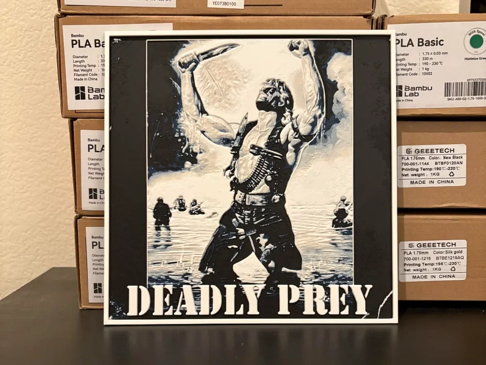 Deadly Prey Hueforge by Estiv HueForge model: Deadly Prey Hueforge by Estiv