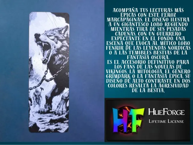 HueForge model: Bookmark Giant Wolf   (Fenrir) by FYTY112