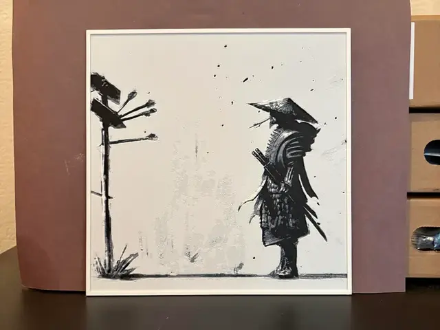 HueForge model: Samurai B&W Hueforge by Estiv