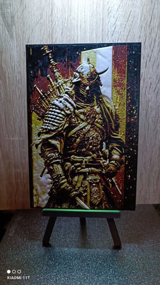 samurai hueforge by KO Additive Labo HueForge model: samurai hueforge by KO Additive Labo