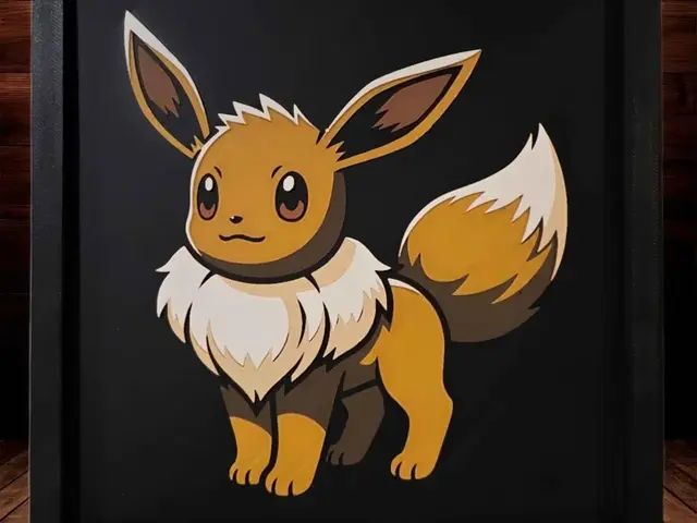 HueForge model: Eevee - Eeveelutions Series - Pokemon - Pt4 by Side Quest Hues