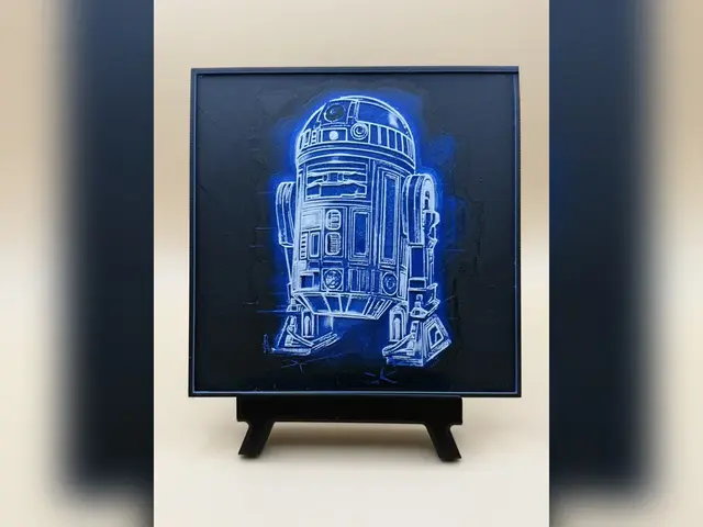 R2-D2 Blueprint HueForge Print