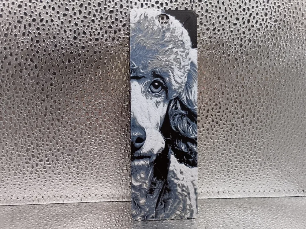 Poodle Bookmark – Hueforge by Borishotch Industries HueForge model: Poodle Bookmark – Hueforge by Borishotch Industries