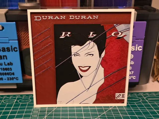 HueForge model: Duran Duran "Rio" Album - Hueforge Art by Lumpy3D