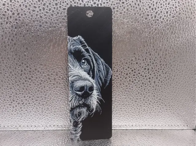 HueForge model: German Wirehaired Pointer Bookmark – Hueforge by Borishotch Industries