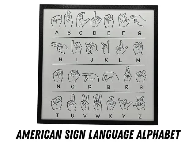 HueForge model: American Sign Language Alphabet by BusyKikiBee