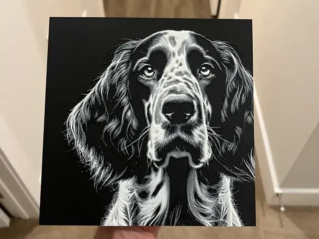 HueForge model: English Setter Dog Face Hueforge by RP47 Designs