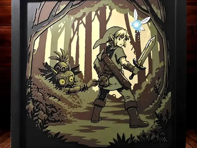 HueForge model: Skull Kid and Link - Legend of Zelda - 200x200 by Side Quest Hues