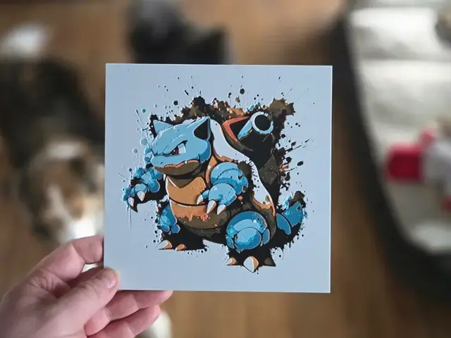 HueForge model: *UPDATED* Graffiti Blastoise Hueforge by 3Ree Printing