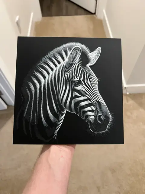 HueForge model: Zebra Face Hueforge by RP47 Designs