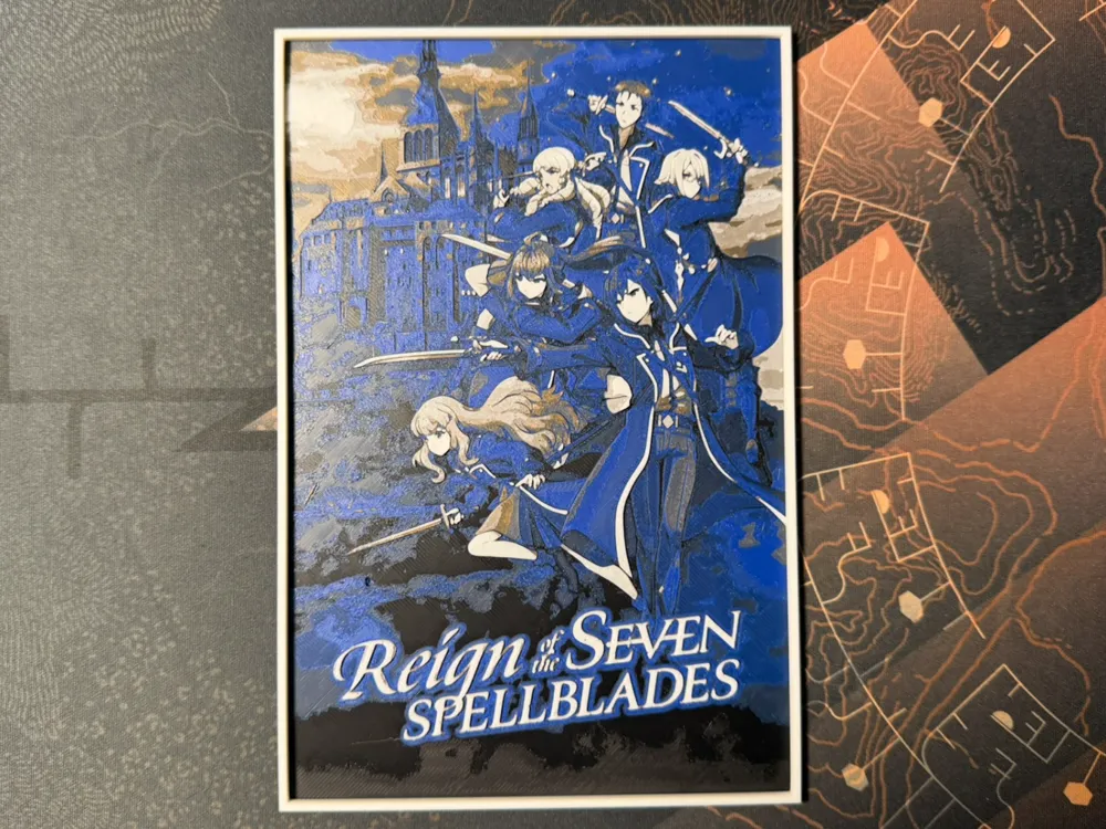 Reign of the Seven Spellblades - HueForge by ZorPrime7 HueForge model: Reign of the Seven Spellblades - HueForge by ZorPrime7