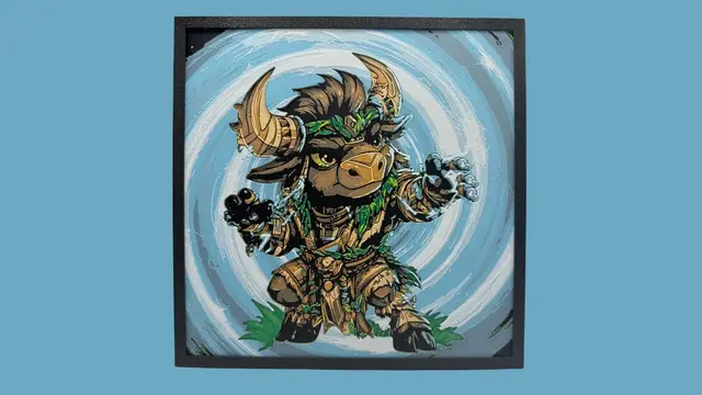 HueForge model: Tauren Shaman - World of Warcraft Hueforge by Canadian Gamer