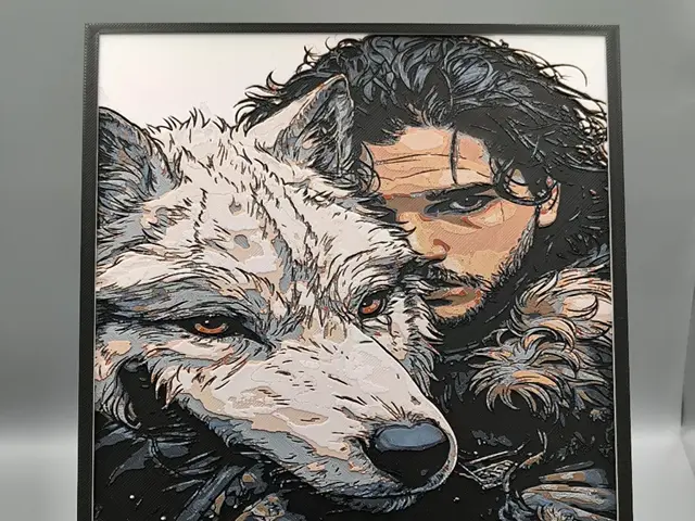 HueForge model: john snow by Dark behelit