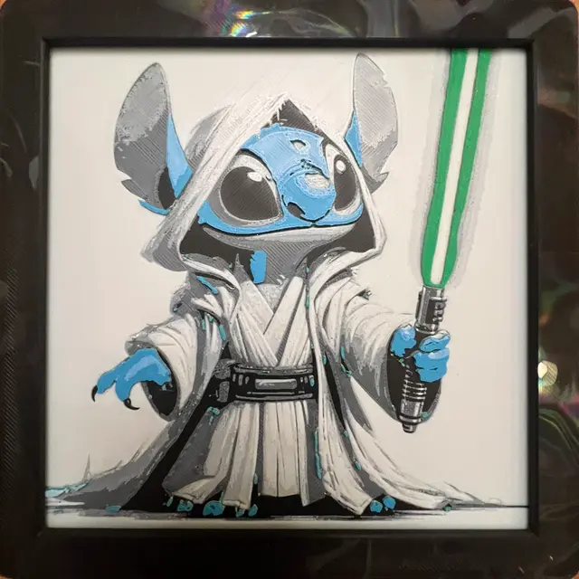 Stitch Dressed as a Jedi