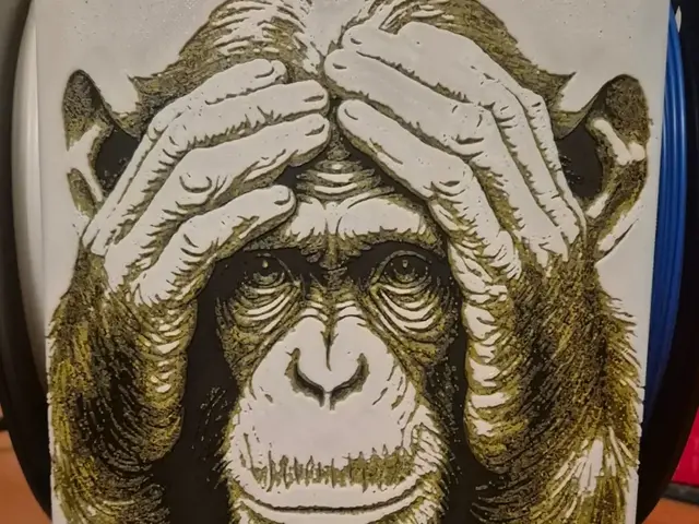 HueForge model: monkey puzzled hueforge by Buntsta