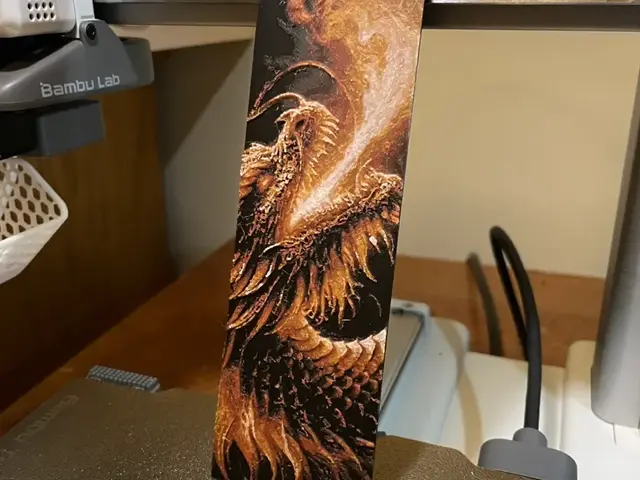 HueForge model: Dragon Bookmark by 3D_Forged