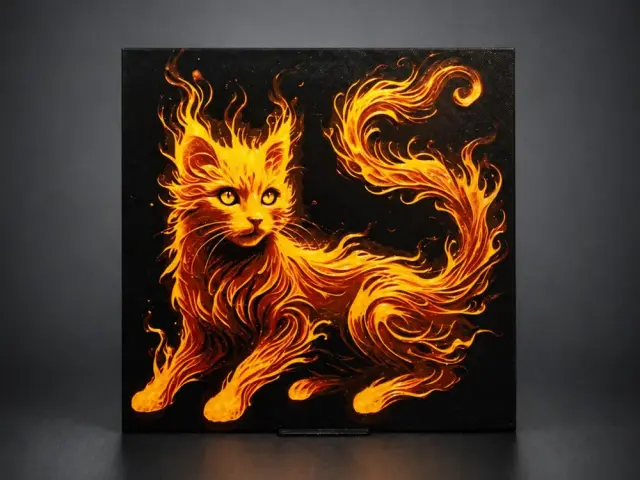 HueForge model: Firefur Majesty - The Ember Spirit by Aleksandr