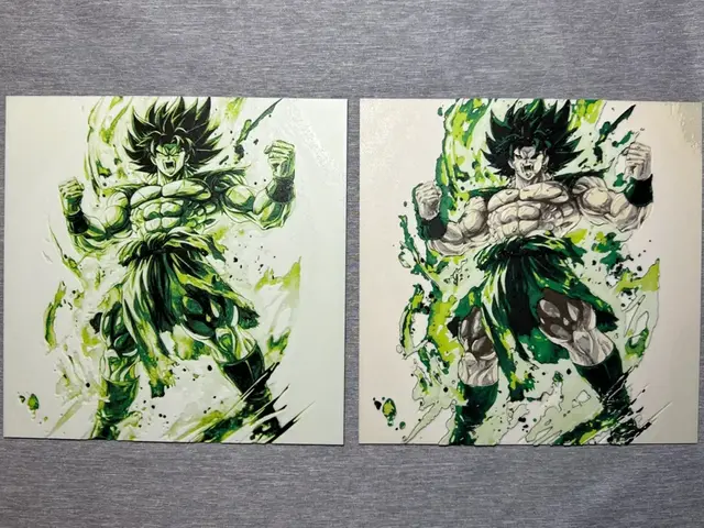 HueForge model: Broly Hueforge - 2 versions by Hey Ben