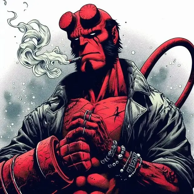 HueForge model: Hellboy Hueforge by leshowpatate