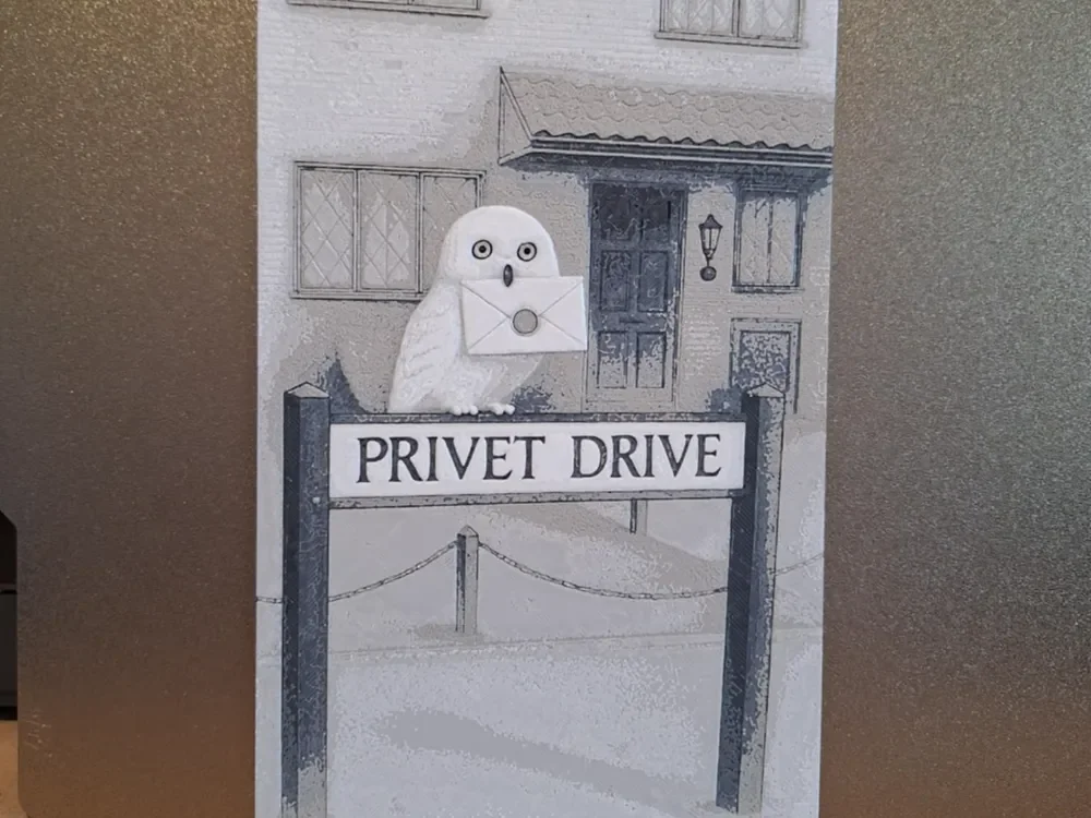 Harry Potter Private Drive Owl - Hueforge by 3dGlow HueForge model: Harry Potter Private Drive Owl - Hueforge by 3dGlow
