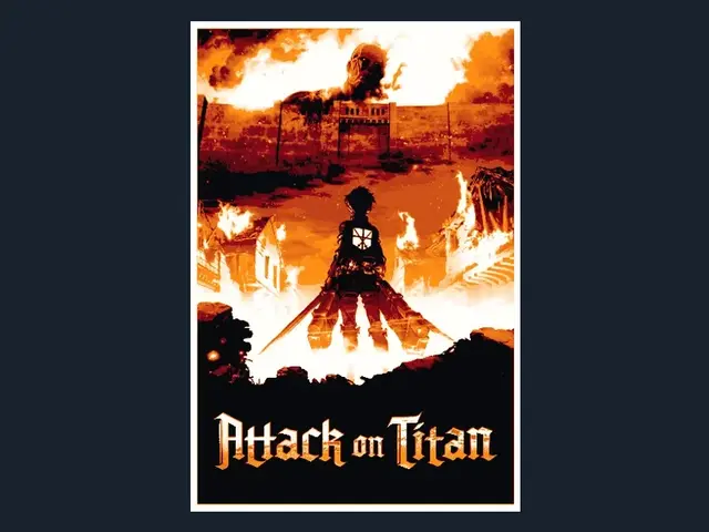 HueForge model: Attack On Titan (Series Poster - HueForge) by HugheCraft
