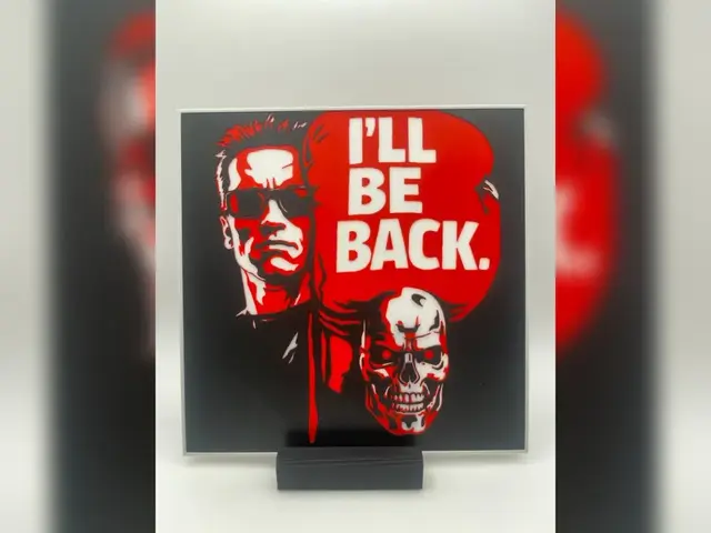 HueForge model: The Terminator I’ll Be Back Hueforge Print by Thadius