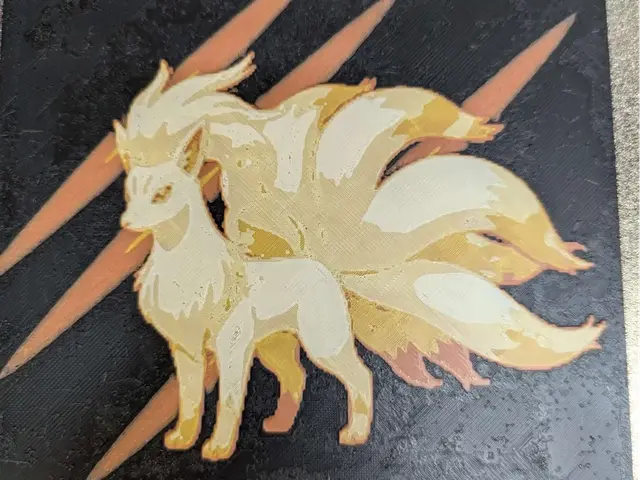 HueForge model: hueforge feunard Ninetales by ZombiePaint3D