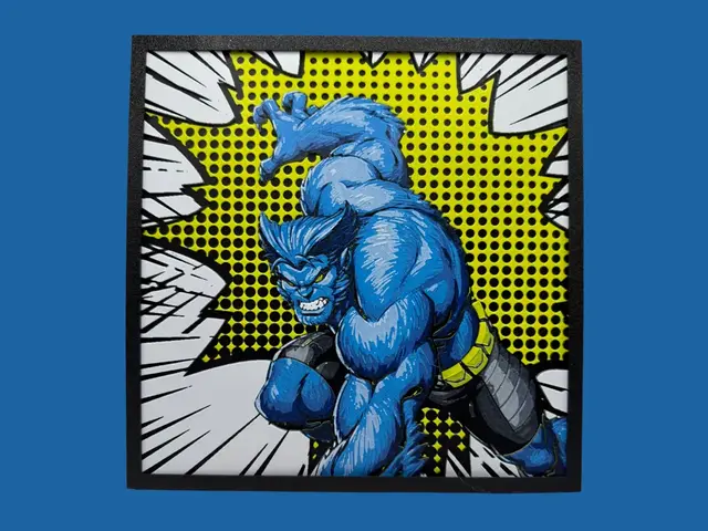 HueForge model: Hank McCoy - The Beast by Canadian Gamer
