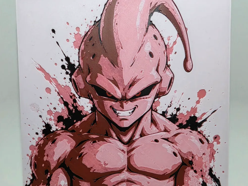 Graffiti Kid Buu Hueforge by 3Ree Printing HueForge model: Graffiti Kid Buu Hueforge by 3Ree Printing